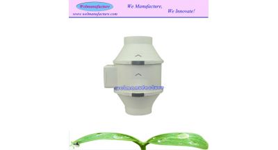 Plastic housing inline fan