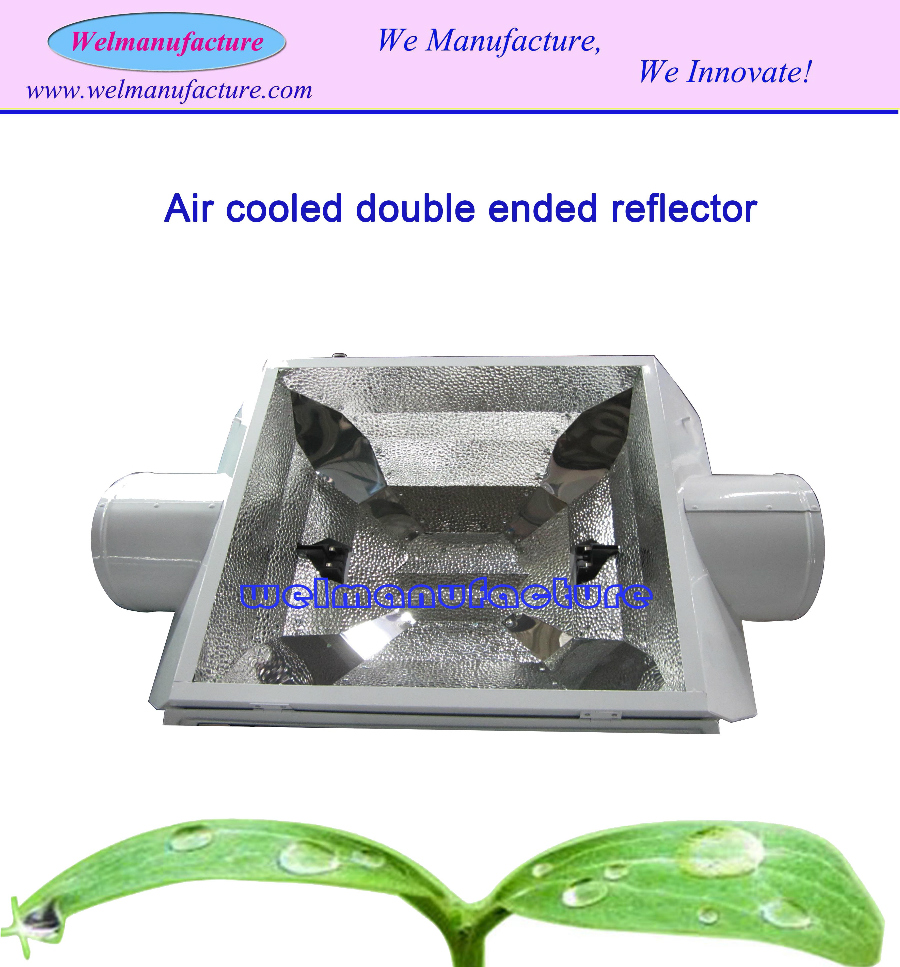 DG XTRA LARGE Double Ended Cooled Reflectors Hydroponics Indoor Garden Hoods 